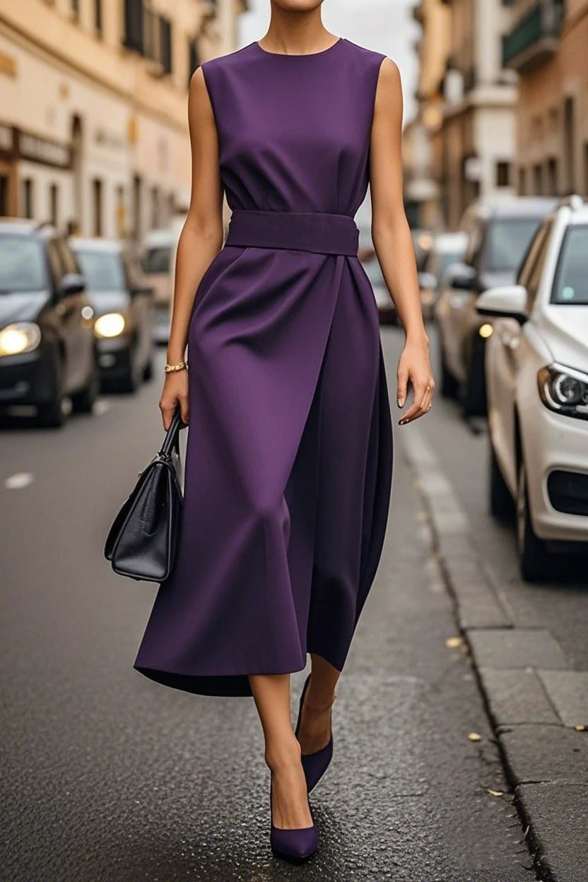 Women’s Summer Sleeveless O-Neck Dress